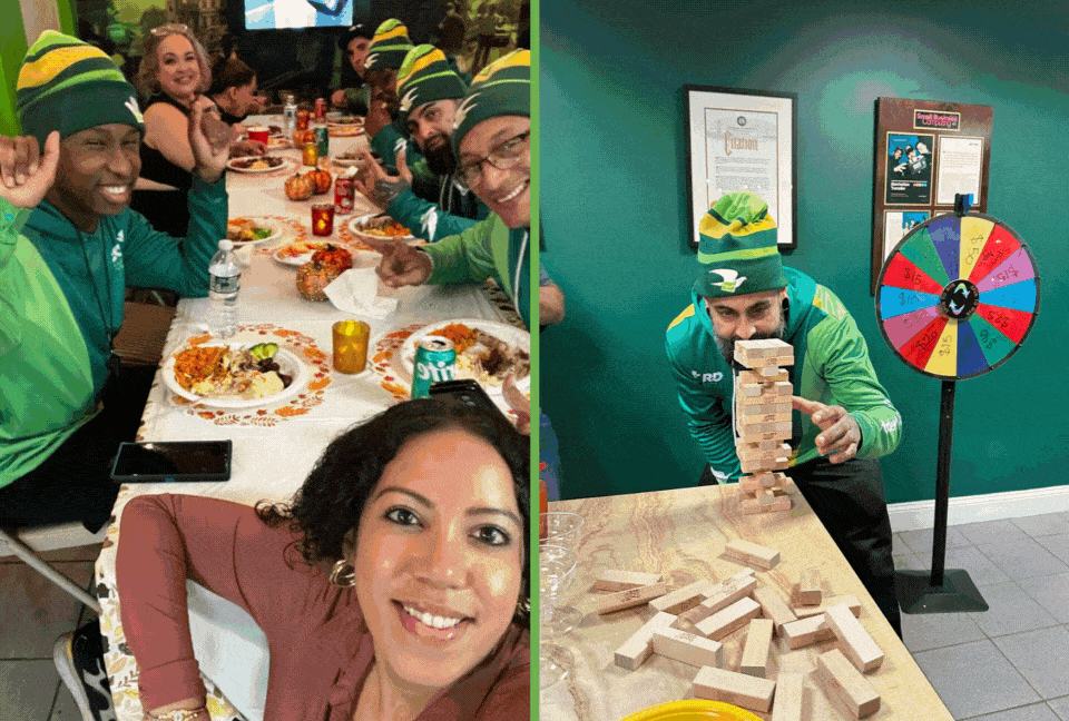delivery team celebrating culture unity, gratitude and thanksgiving