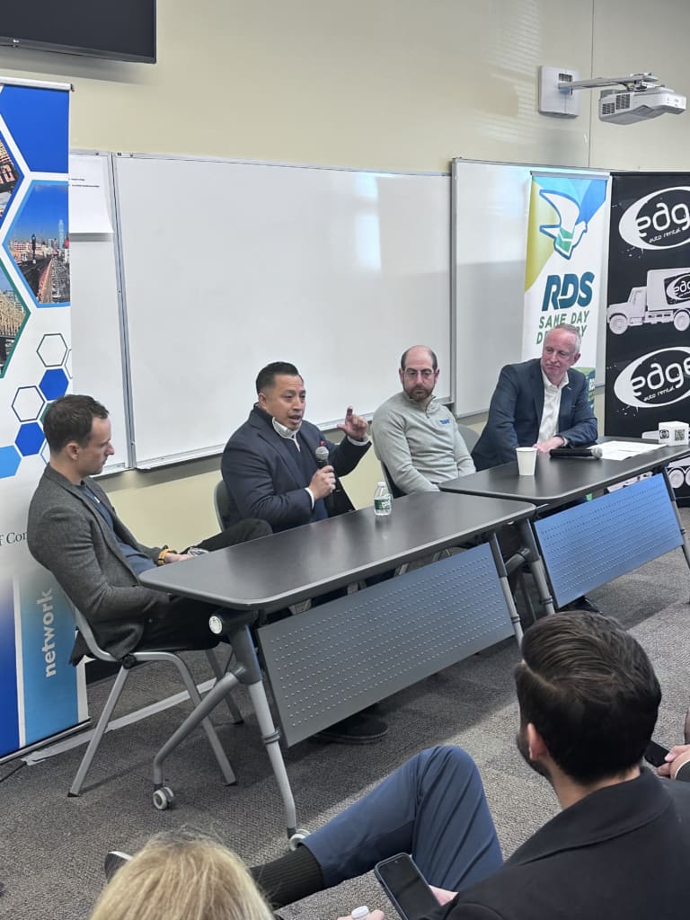 experts at Vaughn College exploring the future of last-mile delivery and logistics education